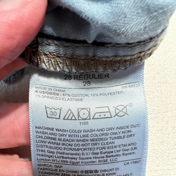 GAP **NWOT** JEANS SZ.6 STRAIGHT LEG - Picture 4 of 5